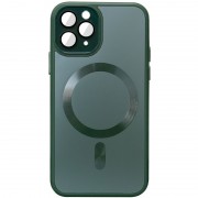 Чохол TPU+Glass Sapphire Midnight with MagSafe для Apple iPhone 11 Pro Max (6.5"), Зелений / Forest green