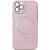 Чохол TPU+Glass Sapphire Midnight with MagSafe для Apple iPhone 11 Pro Max (6.5"), Рожевий / Pink Sand