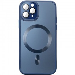 Чехол TPU+Glass Sapphire Midnight with MagSafe для Apple iPhone 11 Pro Max (6.5"), Синий / Deep navy