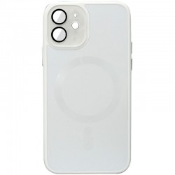 Чехол TPU+Glass Sapphire Midnight with MagSafe для Apple iPhone 12 (6.1"), Белый / White