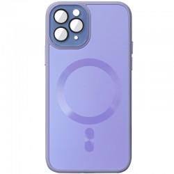 Чохол TPU+Glass Sapphire Midnight with MagSafe для Apple iPhone 12 Pro (6.1"), Бузковий / Dasheen