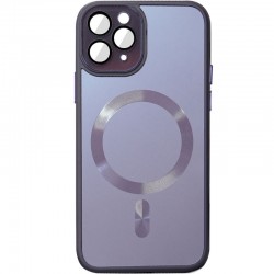 Чехол TPU+Glass Sapphire Midnight with MagSafe для Apple iPhone 12 Pro (6.1"), Фиолетовый / Deep Purple