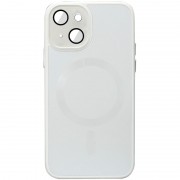 Чехол TPU+Glass Sapphire Midnight with MagSafe для Apple iPhone 13 (6.1"), Белый / White