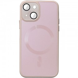 Чохол TPU+Glass Sapphire Midnight with MagSafe для Apple iPhone 13 (6.1"), Рожевий / Pink Sand