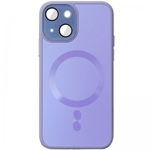Чохол TPU+Glass Sapphire Midnight with MagSafe для Apple iPhone 13 (6.1"), Бузковий / Dasheen