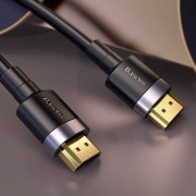 Видео кабель Baseus HDMI Cafule Series 4KHDMI Male To 4KHDMI Male (2m) (CADKLF-F), Черный