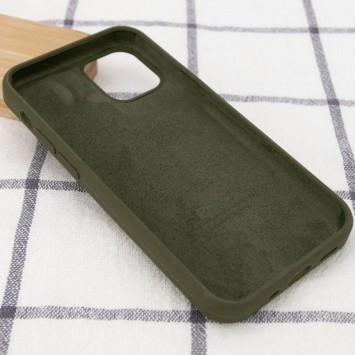 Чехол Silicone Case Full Protective (AA) для Apple iPhone 15 Pro (6.1"), Зеленый / Dark Olive - iPhone 15 Pro - изображение 1