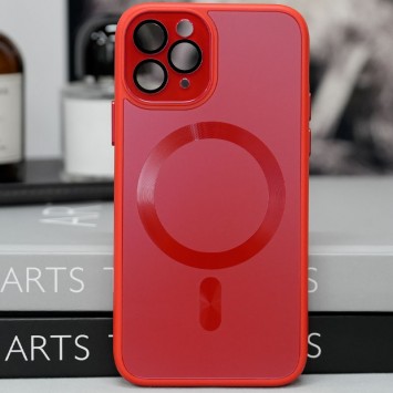 Чехол TPU+Glass Sapphire Midnight with MagSafe для Apple iPhone 11 Pro Max (6.5"), Красный / Red - Чехлы для iPhone 11 Pro Max - изображение 1