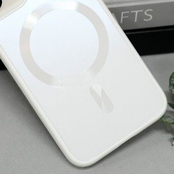 Чехол TPU+Glass Sapphire Midnight with MagSafe для Apple iPhone 12 (6.1"), Белый / White - Чехлы для iPhone 12 - изображение 2
