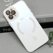 Чехол TPU+Glass Sapphire Midnight with MagSafe для Apple iPhone 12 Pro Max (6.7"), Белый / White