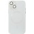 Чехол TPU+Glass Sapphire Midnight with MagSafe для Apple iPhone 14 (6.1"), Белый / White