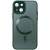 Чехол TPU+Glass Sapphire Midnight with MagSafe для Apple iPhone 14 (6.1"), Зеленый / Forest green
