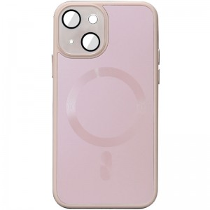 Чохол TPU+Glass Sapphire Midnight with MagSafe для Apple iPhone 14 (6.1"), Рожевий / Pink Sand