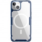 TPU чохол Nillkin Nature Pro Magnetic для Apple iPhone 15 (6.1"), Синій (прозорий)
