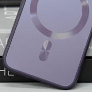 Чохол TPU+Glass Sapphire Midnight with MagSafe для Apple iPhone 14 (6.1"), Фіолетовий / Deep Purple