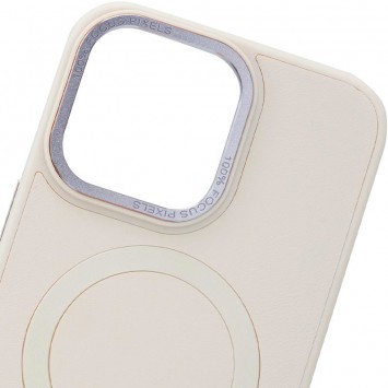Шкіряний чохол Bonbon Leather Metal Style with MagSafe Apple iPhone 11 (6.1"), Рожевий / Light pink - Чохли для iPhone 11 - зображення 1 