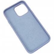 Шкіряний чохол Bonbon Leather Metal Style with MagSafe Apple iPhone 13 (6.1"), Блакитний / Mist blue
