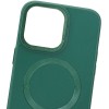 Шкіряний чохол Bonbon Leather Metal Style with MagSafe Apple iPhone 13 Pro Max (6.7"), Зелений / Pine green