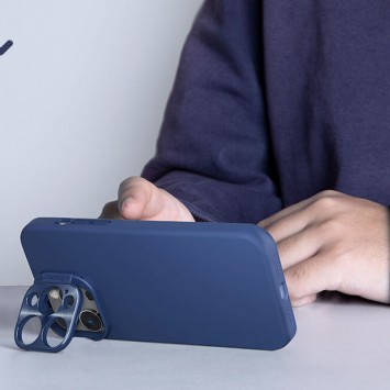 Чохол Silicone Nillkin LensWing Magnetic для Apple iPhone 15 Pro (6.1"), Синій / Blue - iPhone 15 Pro - зображення 4 