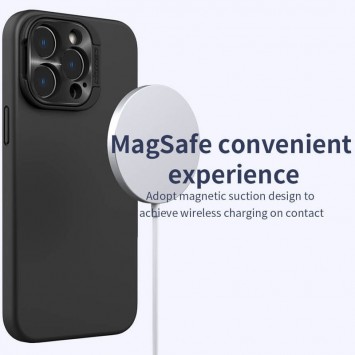 Чехол Silicone Nillkin LensWing Magnetic для Apple iPhone 15 Pro Max (6.7"), Черный / Black - iPhone 15 Pro Max - изображение 7