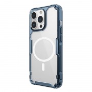 TPU чохол Nillkin Nature Pro Magnetic для Apple iPhone 15 Pro (6.1"), Синій (прозорий)