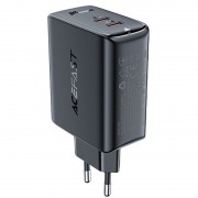 Зарядний пристрій Acefast A29 PD50W GaN (USB-C+USB-C) dual port, Black