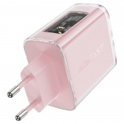 Зарядное устройство Acefast A45 Exploration series PD65W GaN (2*USB-C+USB-A), Cherry blossom