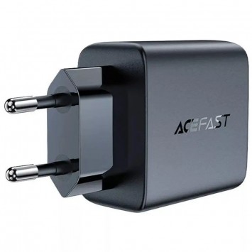Зарядний пристрій Acefast A49 PD35W GaN (USB-C+USB-C) dual port, Black - Мережеві ЗП (220 В) - зображення 1 