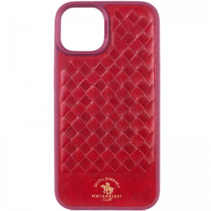 Кожаный чехол Polo Santa Barbara для Apple iPhone 15 (6.1"), Red