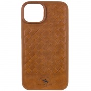 Кожаный чехол Polo Santa Barbara для Apple iPhone 15 Plus (6.7"), Brown