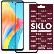 Захисне скло SKLO 3D (full glue) для Oppo A98, Чорний