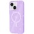 Чехол TPU Galaxy Sparkle (MagFit) для Apple iPhone 15 Plus (6.7"), Purple+Glitter