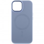 Чохол TPU+Glass Sapphire Midnight Open Camera with MagSafe для Apple iPhone 15 (6.1"), Синій / Blue