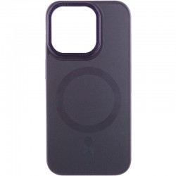 Чохол TPU+Glass Sapphire Midnight Open Camera with MagSafe для Apple iPhone 15 Pro (6.1"), Фіолетовий / Deep Purple