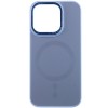 Чохол TPU+Glass Sapphire Midnight Open Camera with MagSafe для Apple iPhone 15 Pro (6.1"), Синій / Blue