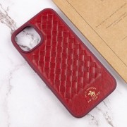 Шкіряний чохол Polo Santa Barbara для Apple iPhone 15 (6.1"), Red