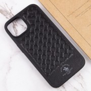 Кожаный чехол Polo Santa Barbara для Apple iPhone 15 Plus (6.7"), Black
