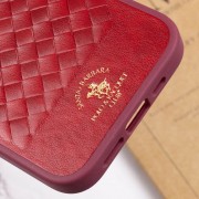 Кожаный чехол Polo Santa Barbara для Apple iPhone 15 Plus (6.7"), Red