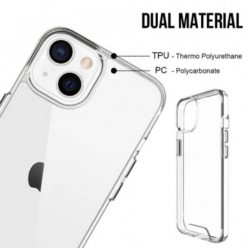 Чохол TPU Space Case transparent для Apple iPhone 15 (6.1"), Прозорий - iPhone 15 - зображення 3 