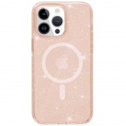 Чехол TPU Galaxy Sparkle (MagFit) для Apple iPhone 13 Pro (6.1"), Gold+Glitter