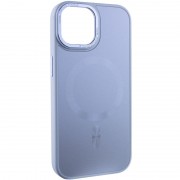 Чохол TPU+Glass Sapphire Midnight Open Camera with MagSafe для Apple iPhone 15 (6.1"), Синій / Blue