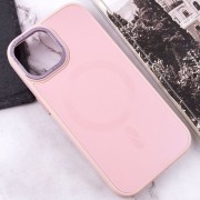 Чохол TPU+Glass Sapphire Midnight Open Camera with MagSafe для Apple iPhone 15 (6.1"), Рожевий / Pink Sand