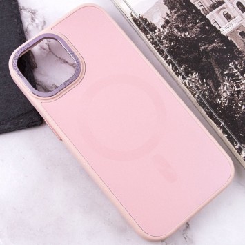 Чохол TPU+Glass Sapphire Midnight Open Camera with MagSafe для Apple iPhone 15 (6.1"), Рожевий / Pink Sand - iPhone 15 - зображення 4 