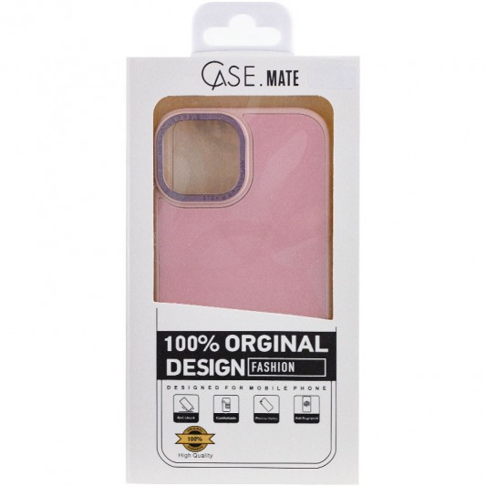 Чехол TPU+Glass Sapphire Midnight Open Camera with MagSafe для Apple iPhone 15 (6.1"), Розовый / Pink Sand - изображение 6