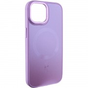 Чохол TPU+Glass Sapphire Midnight Open Camera with MagSafe для Apple iPhone 15 (6.1"), Бузковий / Lilac