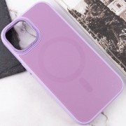 Чехол TPU+Glass Sapphire Midnight Open Camera with MagSafe для Apple iPhone 15 (6.1"), Сиреневый / Lilac