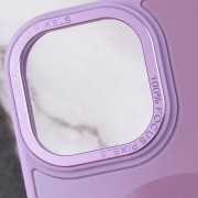 Чехол TPU+Glass Sapphire Midnight Open Camera with MagSafe для Apple iPhone 15 (6.1"), Сиреневый / Lilac