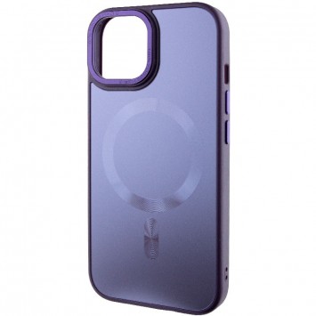 Чохол TPU+Glass Sapphire Midnight Open Camera with MagSafe для Apple iPhone 15 (6.1"), Фіолетовий / Deep Purple - iPhone 15 - зображення 2 