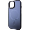 Чехол TPU+Glass Sapphire Midnight Open Camera with MagSafe для Apple iPhone 15 (6.1"), Черный / Black