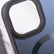 Чохол TPU+Glass Sapphire Midnight Open Camera with MagSafe для Apple iPhone 15 (6.1"), Чорний / Black